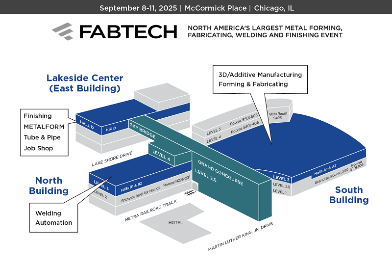 FABTECH 2025 Event Map